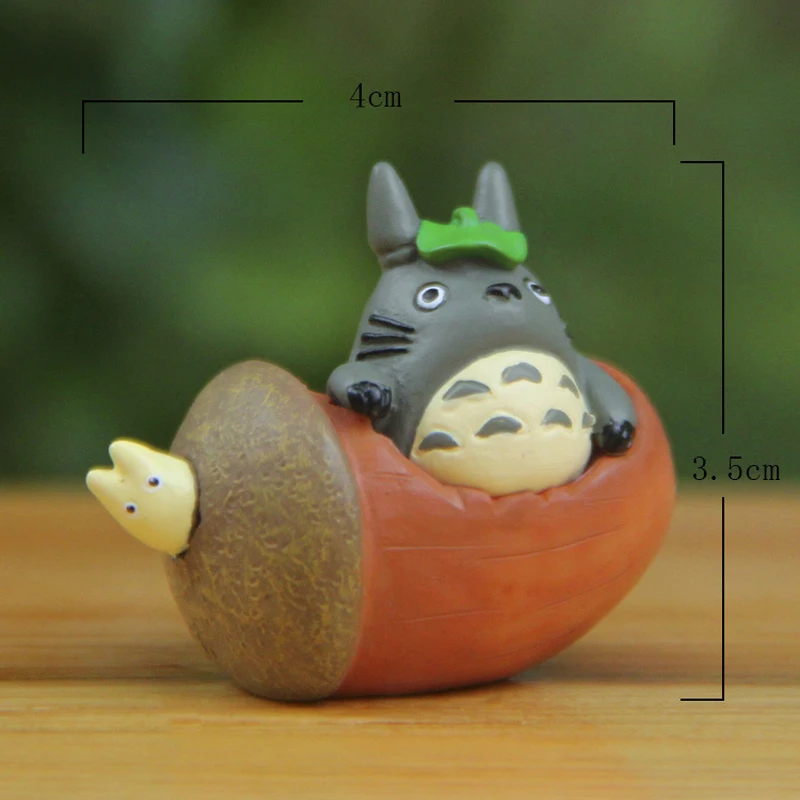 3 шт./лот Хаяо Миядзаки Фигурка Мой сосед Тоторо игрушки DIY орех Мэй Смолы Фигурки