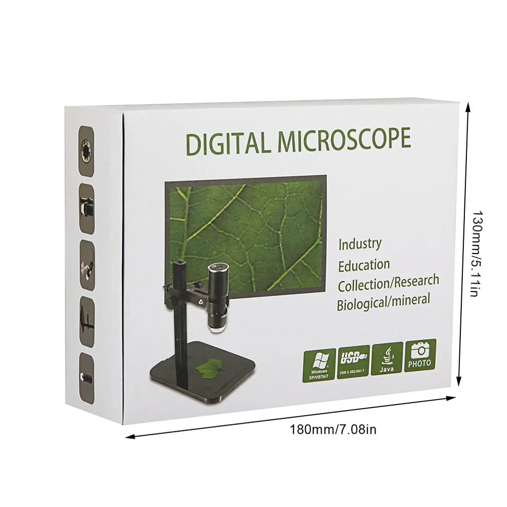 Подключаемый USB цифровой микроскоп с гибкой подставкой наблюдения руки для Windows