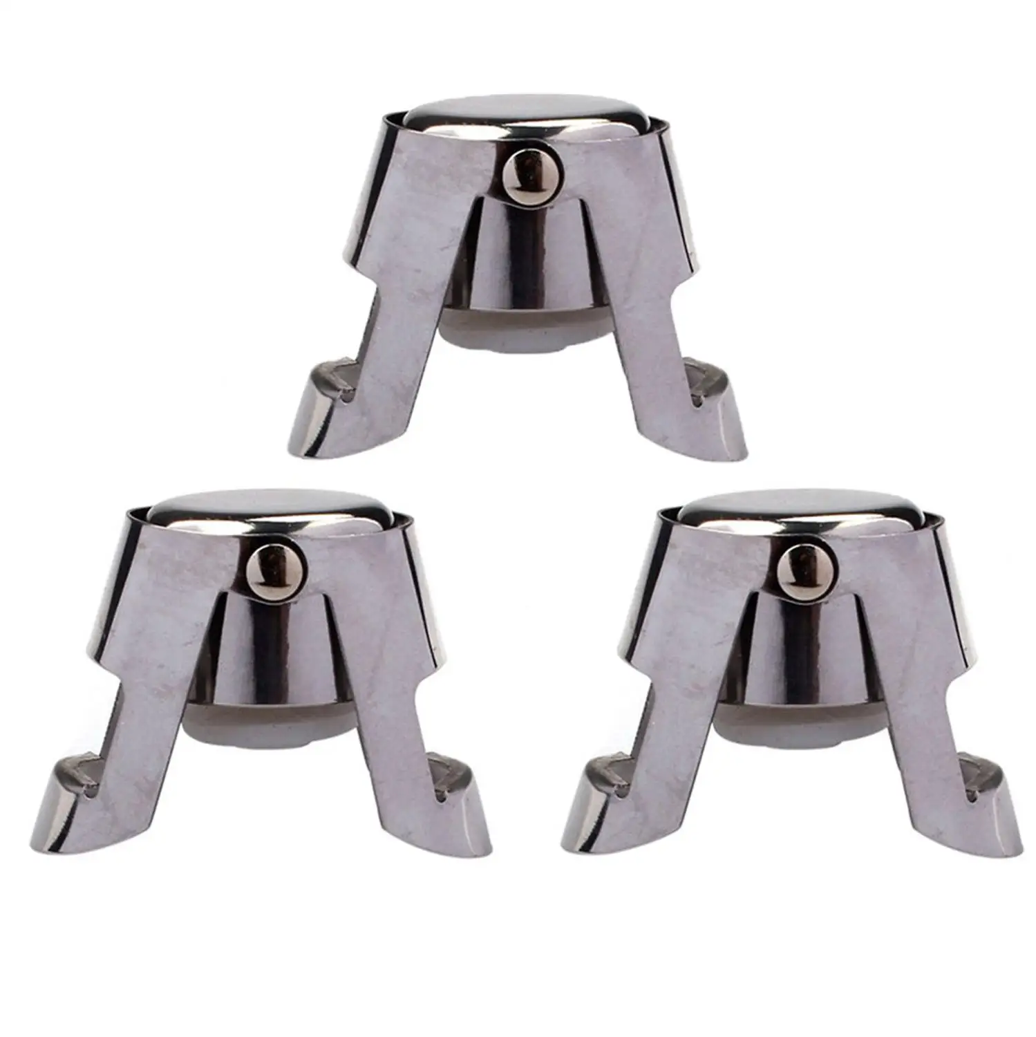 3 шт. Нержавеющая сталь пробка для бутылок с шампанским сверкающие бутылки вина