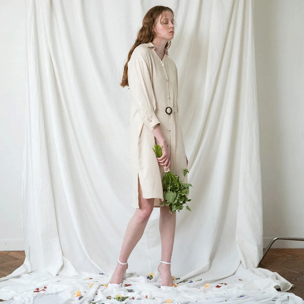 Darcydebie пояса платья женский с длинным рукавом мода длинные рубашки на пуговицах