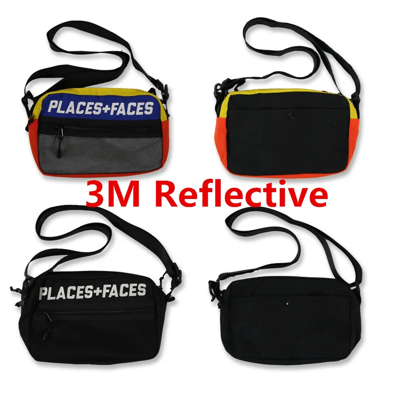 Футболка с надписью PLACES + FACES мужская женская 1:1 отражающие места лица