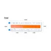 70W 45x160mm Светодиодный свет для выращивания COB чип полный спектр фитолампа диод аквариум растительная лампа светодиодный матричный 220 V 110 V 20 Вт 30 Вт 50 Вт 70 Вт комнатный цветок led grow гроубокс палатка цветов - Испускаемый цвет: 70W 45x160mm