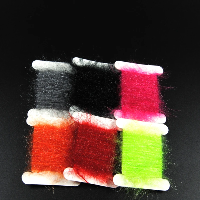 

6pcs Nymph Streamer Body Fly Tying Body Yarn Scud Sand Worm Fly Tying Material