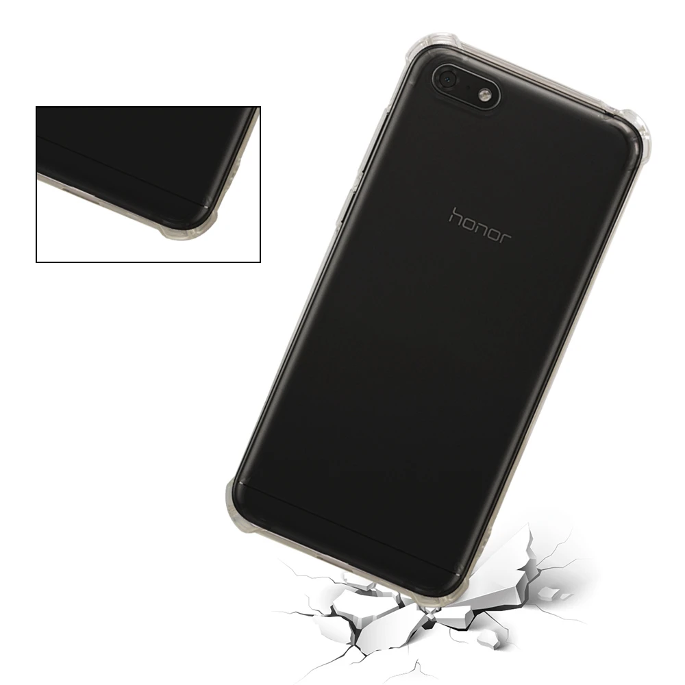 High quality transparent reinforced Anti-falling Soft Silicone phone case For Huawei Y5 Prime 2018 coque fundas etui cover cases |
