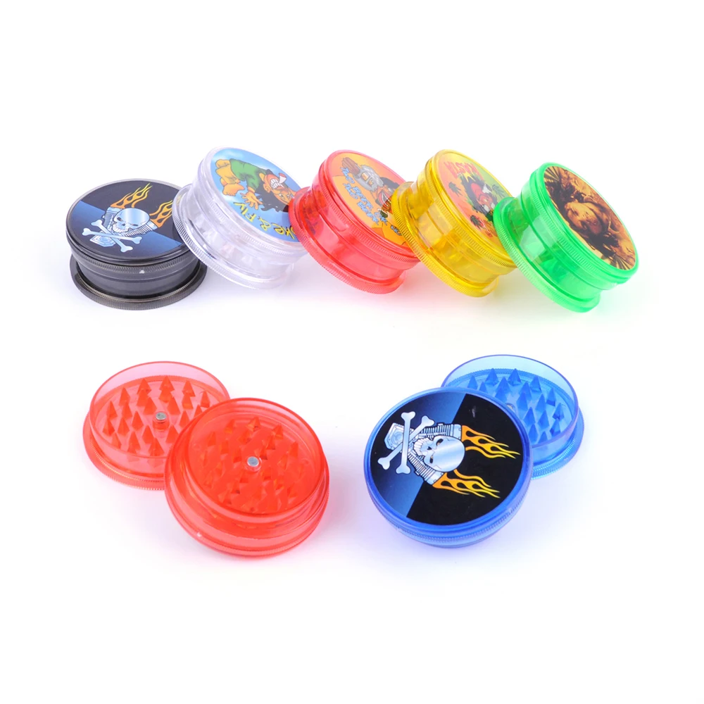 Дробилка из твердого пластика для трав и табака 12 шт./лот 60 мм|grinder accessories|grinder