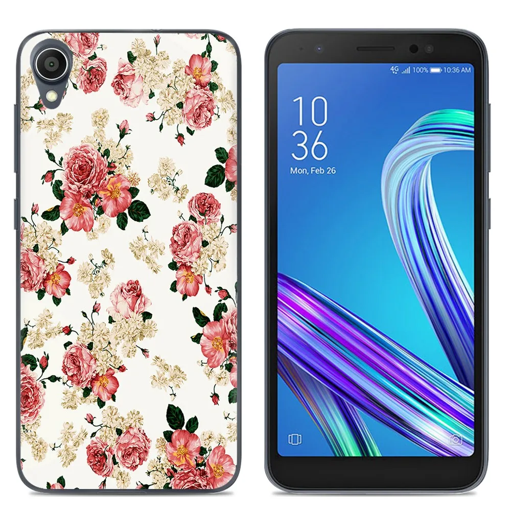 Мягкий чехол для телефона силиконовый Asus ZenFone Live (L1) ZA550KL модный прозрачный из ТПУ