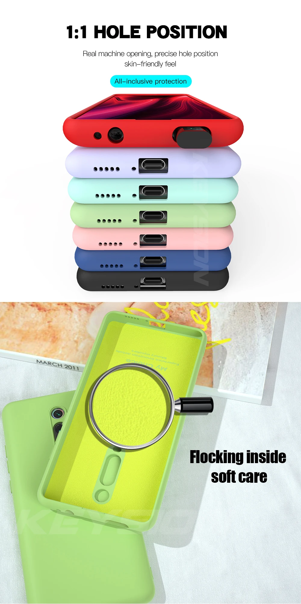 Чехол KEYSION Liquid Silicone для Xiaomi mi 9T Pro Red mi K20 Pro, мягкий ударопрочный чехол из ТПУ для телефона Xiaomi mi 9T mi 9 9 SE
