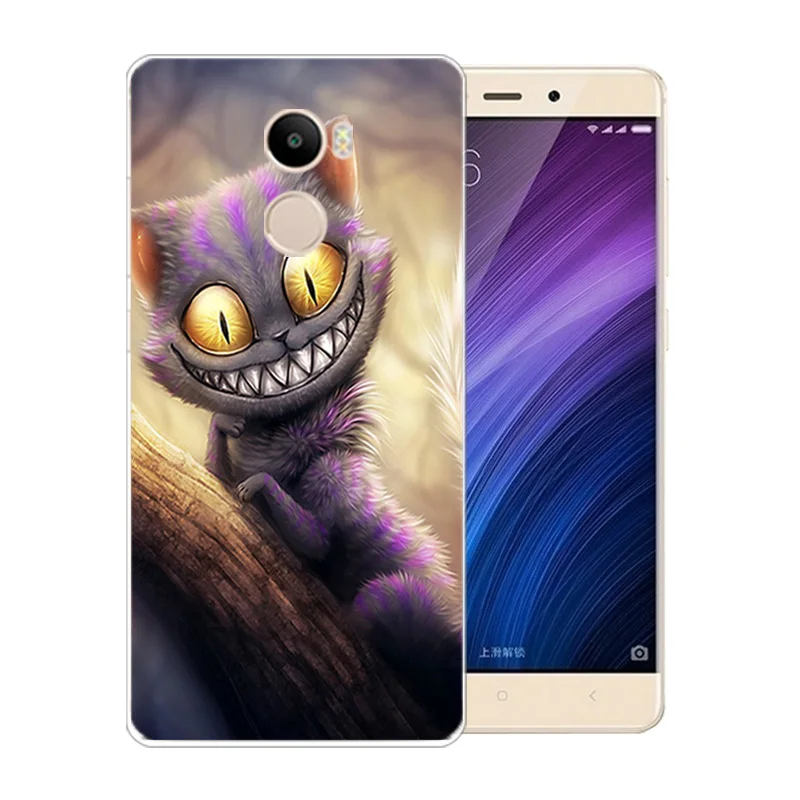Телефон чехлы для чехол Redmi 4 Pusscat узор Мода ТПУ Мягкая Силиконовые 5 0 ''для Hongmi