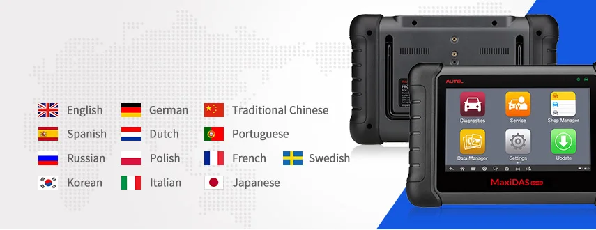 Autel MAXIDAS DS808 OBD2 сканер OBDII OBD 2 Авто диагностический сканер инструмент TPMS программируемый ключ программист Maxisys MS906