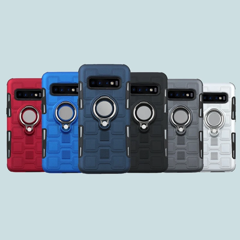 Подставка чехол на магните для samsung Galaxy S10e 2 в 1 Капа телефона с кольцевым S10 S8 S9 Plus