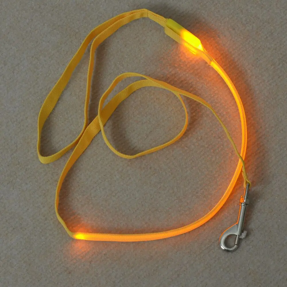 D43 1 5 см ширина поводки для питомцев собак/w led light Pull strap pet Drawstring leds маленьких собак