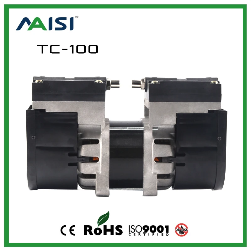 220 В (переменный ток) 24L/мин 100 Вт безмасляный мембранный насос 3 6 Бар Вакуумный