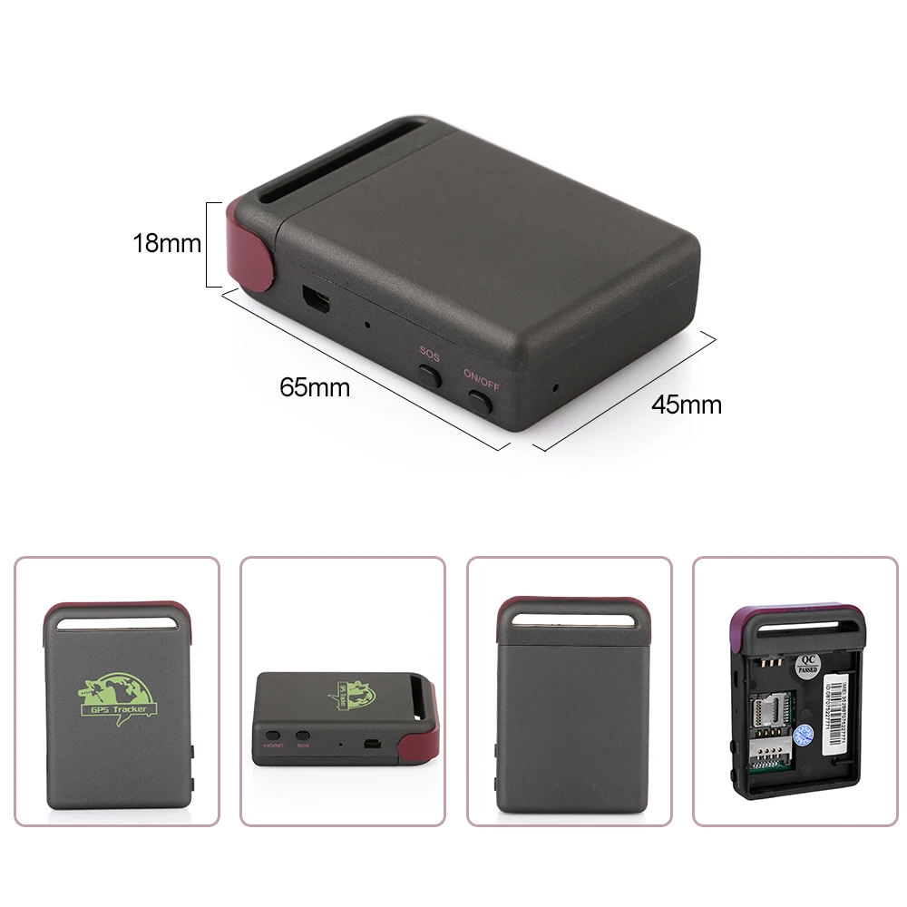 Мини GPS трекер TK102B GSM GPRS для автомобиля слежения локатор в реальном времени