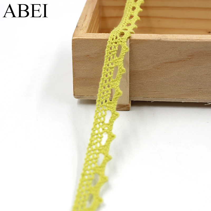 Бежевые хлопковые кружева 10 ярдов/партия разные цвета тканевая лента для одежды