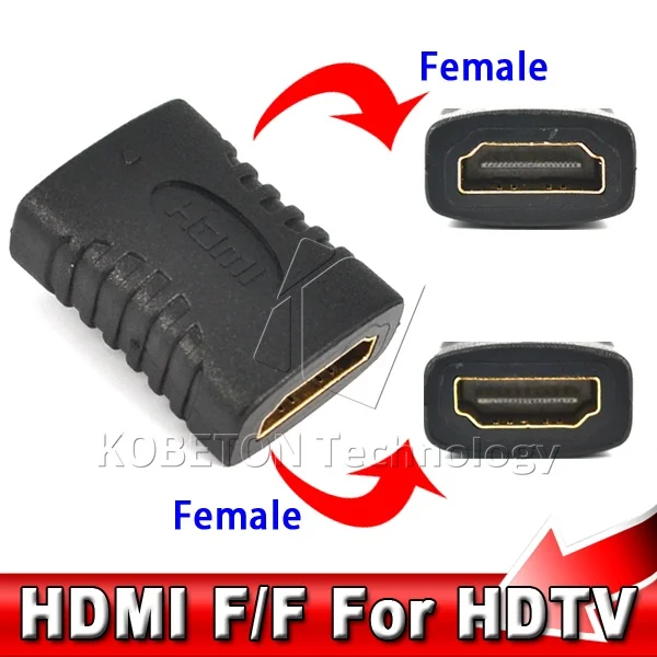 Мини-удлинитель кабеля Kebidumei совместимый с HDMI переходник мама-мама F/F