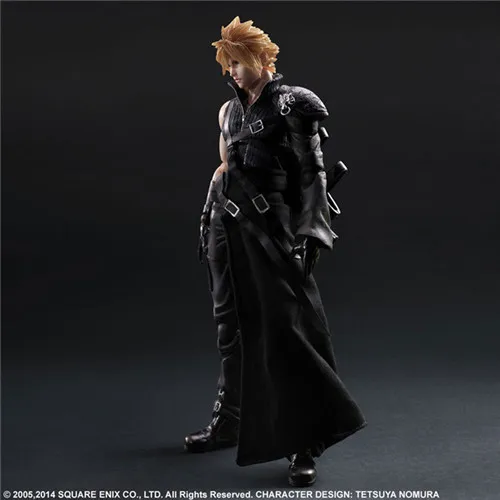 28 см Play Arts Kai Cloud Strife Final Fantasy VII Аниме Фигурки ПВХ Модель Коллекция оригинальная