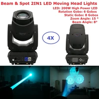 factory sales 200w gobo led moving head beam spot lights 2 gobo wheel 15 degree zoom angle for professional stage lighting shows