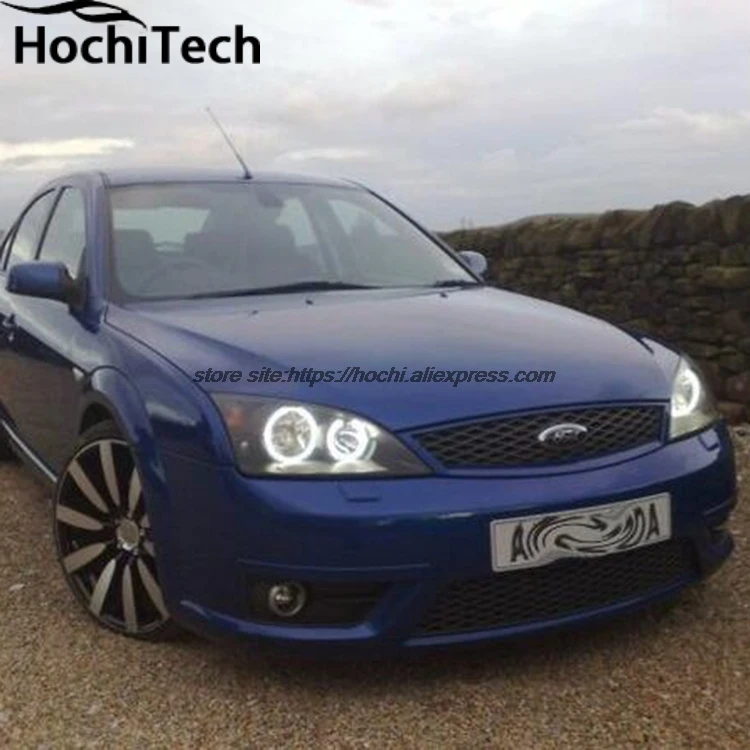 Комплект глаз ангела HochiTech ccfl белые кольца гало 6000k фара для FORD Mondeo MK3 2001 2003 2004 2005 2006