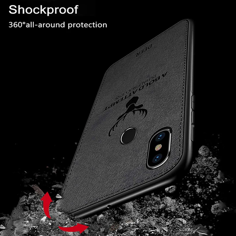 Case For Xiaomi Redmi Note 6 Pro Soft Fabric TPU Silicone Bumper Cover |