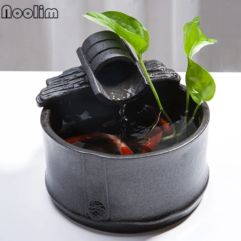 Китайские изысканные ретро керамические бамбуковые украшения для воды