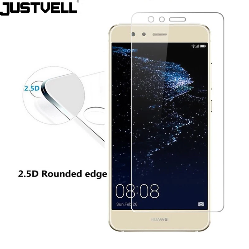 JUSTVELL 2.5D 9 H Взрывозащищенный Закаленное Стекло Пленка для HUAWEI P10 Lite Высокий Четкий
