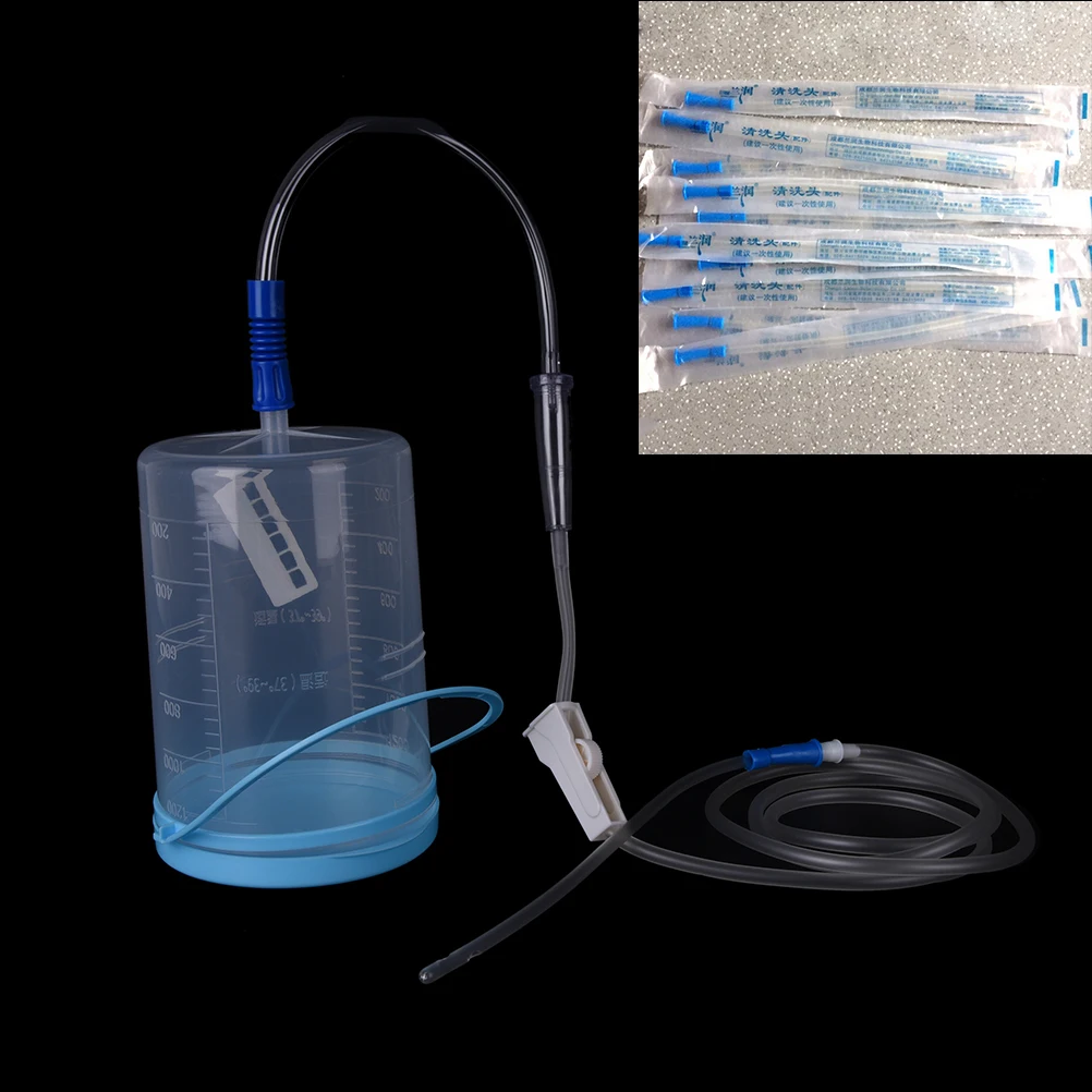 

Household Enema Kit Bowel Barrel Enema Bag Device Gesen Coffee Intestine Bowel Hydrotherapy Device With 10 Tube Hygiene Product