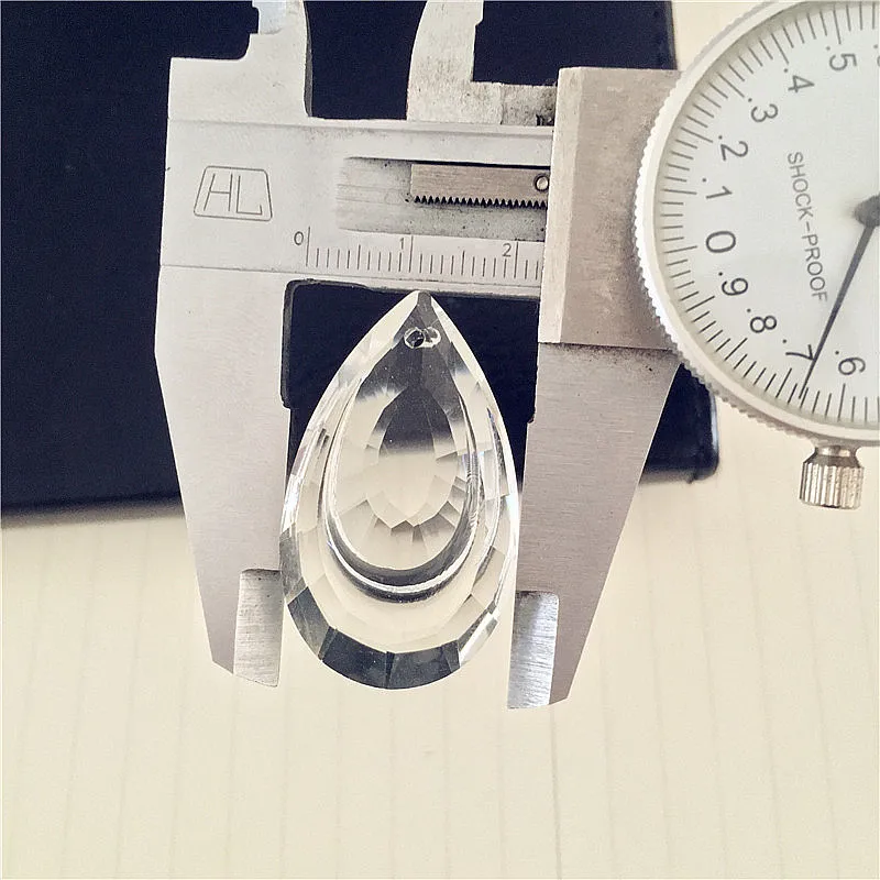 Капли воды 38 мм хрустальные люстры лампы могут связаться с 14 бусины в форме