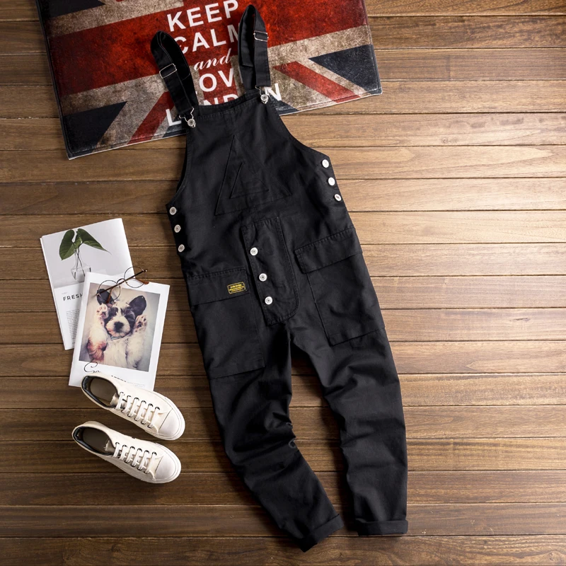 Супер Hnadsome мужской комбинезон японский ретро уличный стиль тренд Мужской