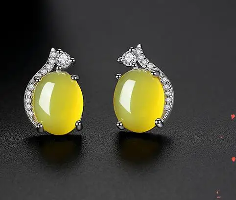 Серьги с серебряным рычагом и нефритом ручной работы|Серьги-подвески| |