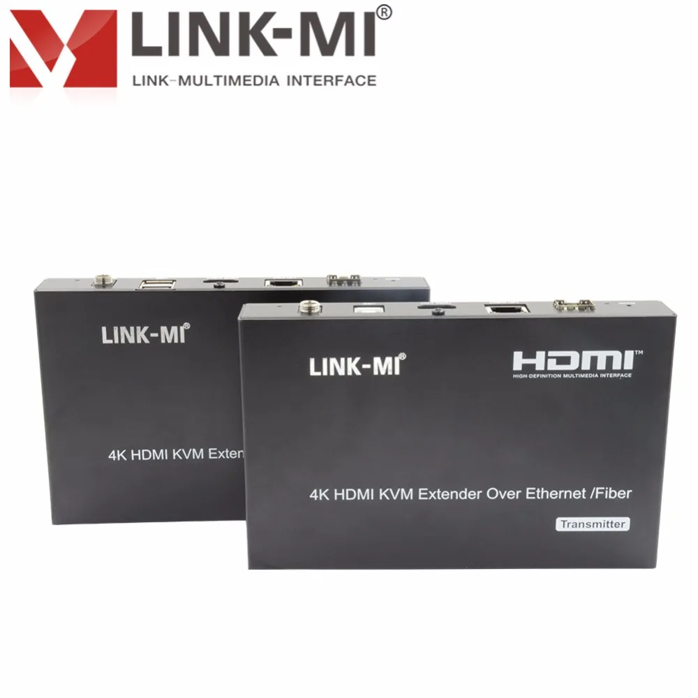 Фото LINK MI EP57 4K HDMI + USB KVM расширитель по IP с POE 120m над одиночным Cat5e/6 кабелем видео
