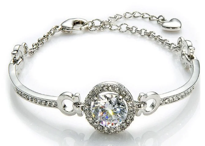 Newall AAA австрийский кристалл 18KT серебро ожерелье серьги браслет наборы для женщин ювелирные изделия невесты элегантный модный аксессуар