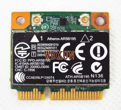 Беспроводная Wi Fi N + Bluetooth BT 3 0 половинная PCI E карта Atheros AR5B195 для HP 592775 001|atheros ar5b195|wifi