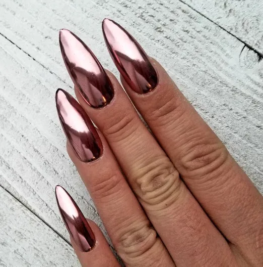 

Mirror Chrome Pigment 0.5g/box ROSE GOLD Nail Glitter Chrome Powder UV Gel Polish Nail Chrome Pigment Flakes Nail Art Powder