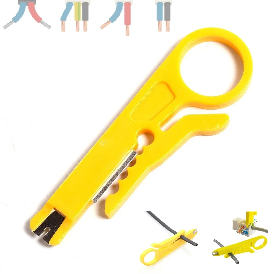 Нож для зачистки проводов карманный мини инструмент обрезки и обжима