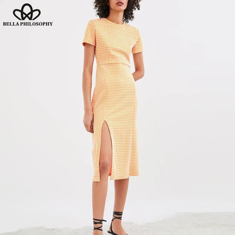 Платье комбинация с коротким рукавом винтажное принтом в горошек женское