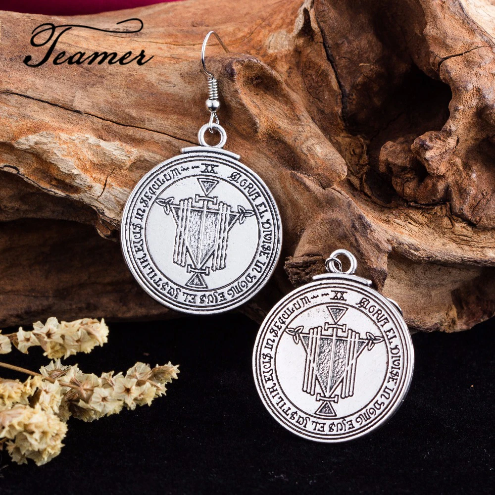 Teamer Bijoux Talisman For Good Luck Key of Soldier Pentacle Seal Wiccan Jewelry Сверхъестественное Амулет висячие