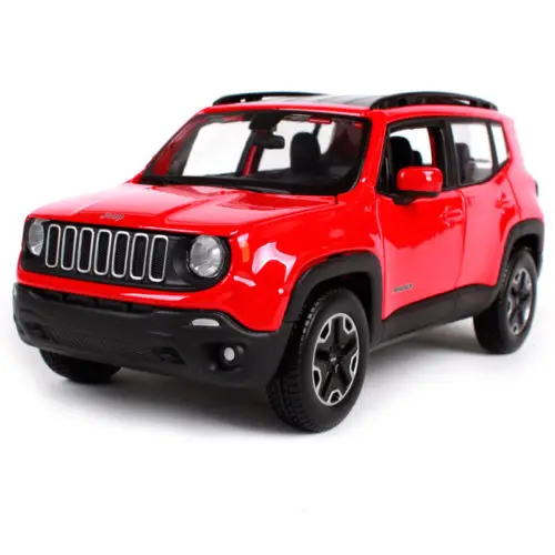 Maisto 1:24 2017 Jeep Renegade красная литая модель автомобиля игрушка в коробке|Наземный