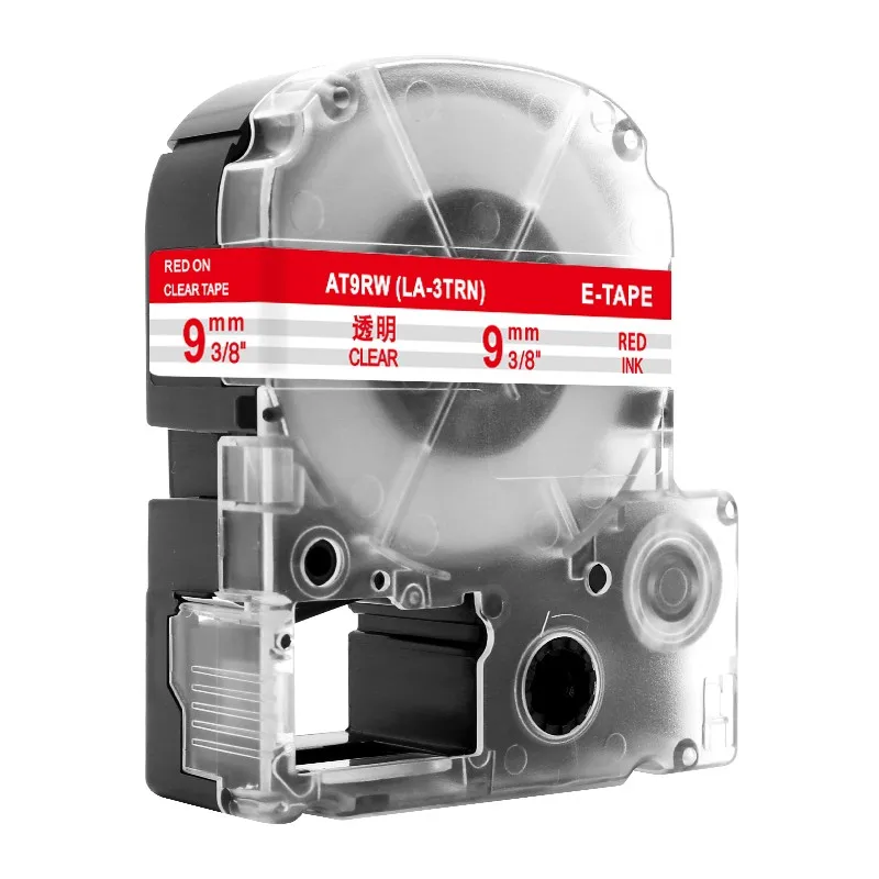 Red on Clear Labelife 1 шт. SS9KW LC-3WBN совместимый Epson LabelWorks LK ленты Стандарт 9 мм для LW-300, LW-400 SR530C - Цвет: Red on Clear