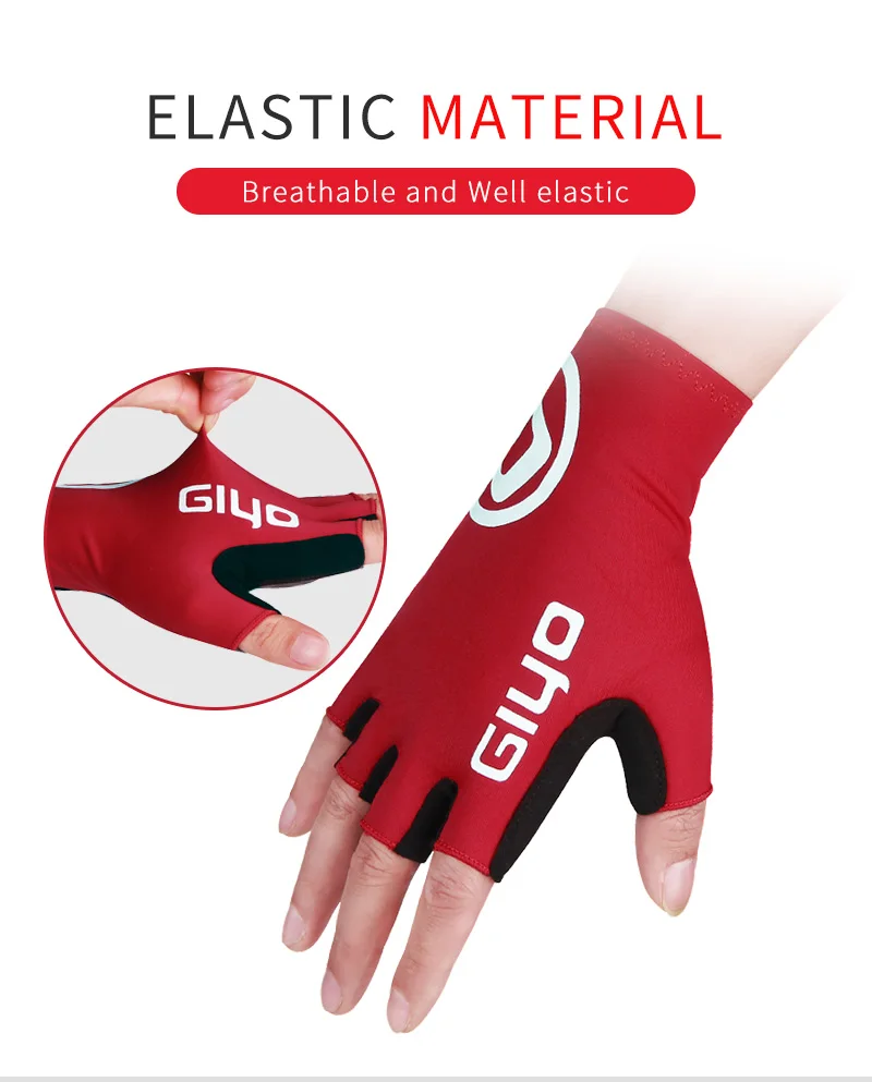 Giyo Cycling Gloves Cycling Half Finger Gloves Anti-slip Bicycle Mittens Racing Road Bike Glove MTB Biciclet Guantes Ciclismo