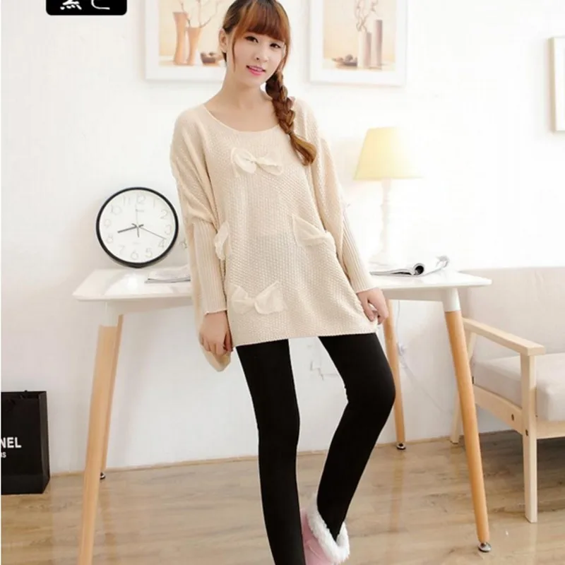 Леггинсы эластичные теплые Осень-зима 2016 | Женская одежда