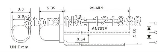 Factory wholesale Diffused RG Bicolor 3mm DIP LED R 2.0-2.2V G2.2-2.5V(Common anode)through hole led | Освещение