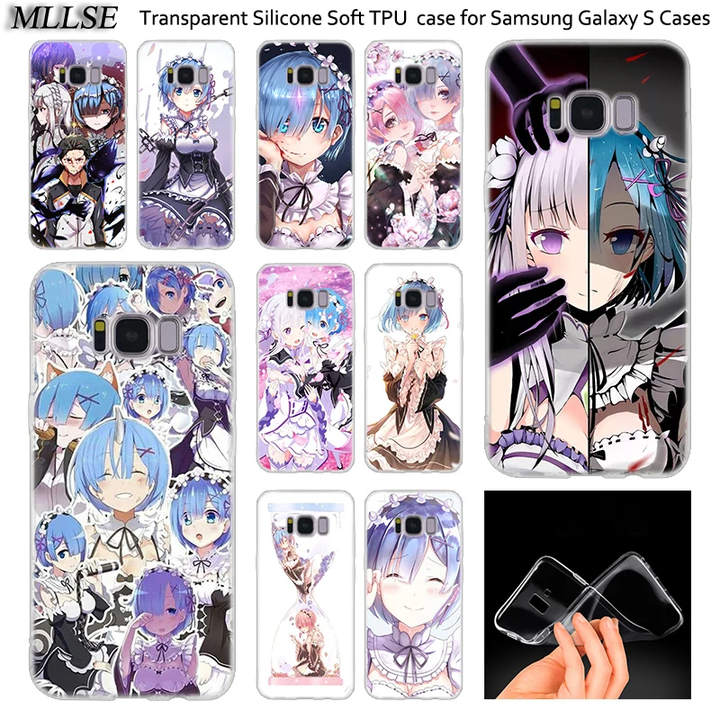 Аниме ReZERO Ram Rem Мягкий силиконовый чехол для Samsung Galaxy Note 10 Plus 5 S8 S9 S10 5G S6 S7 Edge S5 S10e