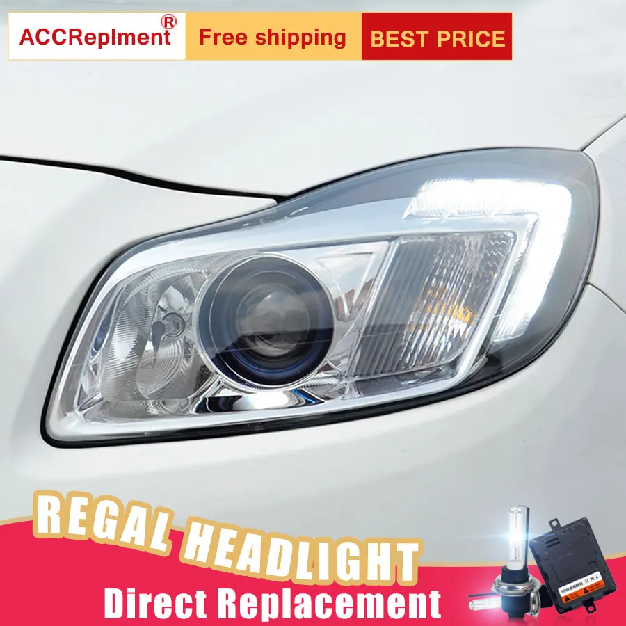 2 шт. светодиодный ные фары для Buick Regal 2009 2013 Автомобильные ангельские глазки