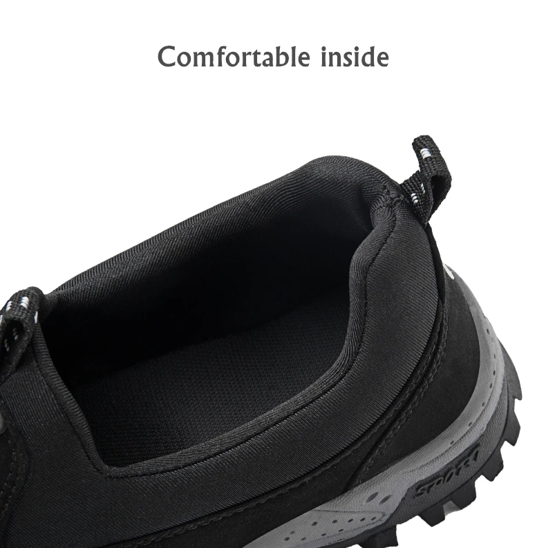Male Walking shoes men Outdoor Athletic Shoes non-slip rubber Mens Sneakers faux suede Man footwear dad shoes big size 38-46