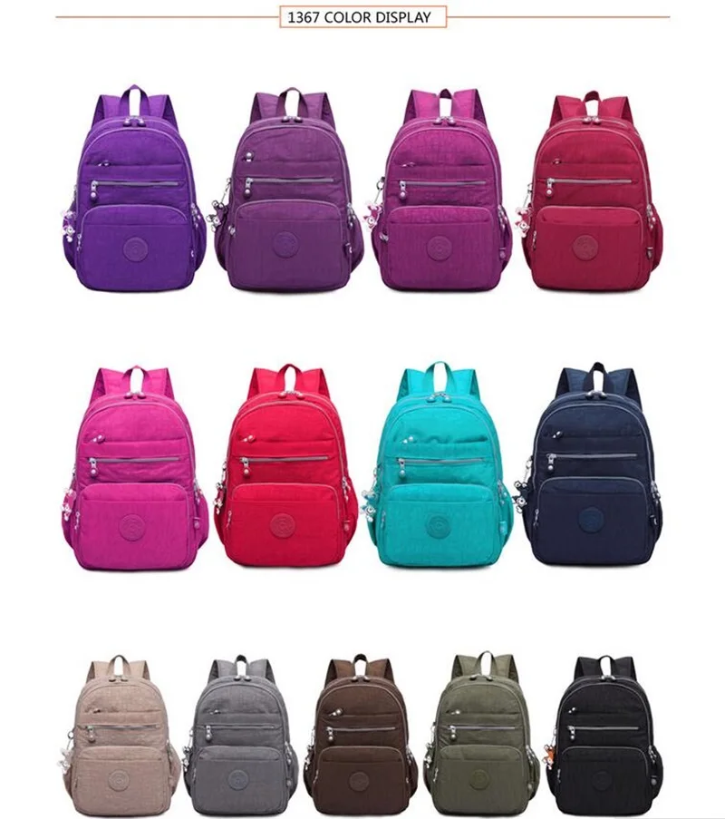 TEGAOTE школьный женский рюкзак, Mochila женские рюкзаки Водонепроницаемая нейлоновая сумка Повседневная дорожная сумка для ноутбука рюкзак для девочки-подростка