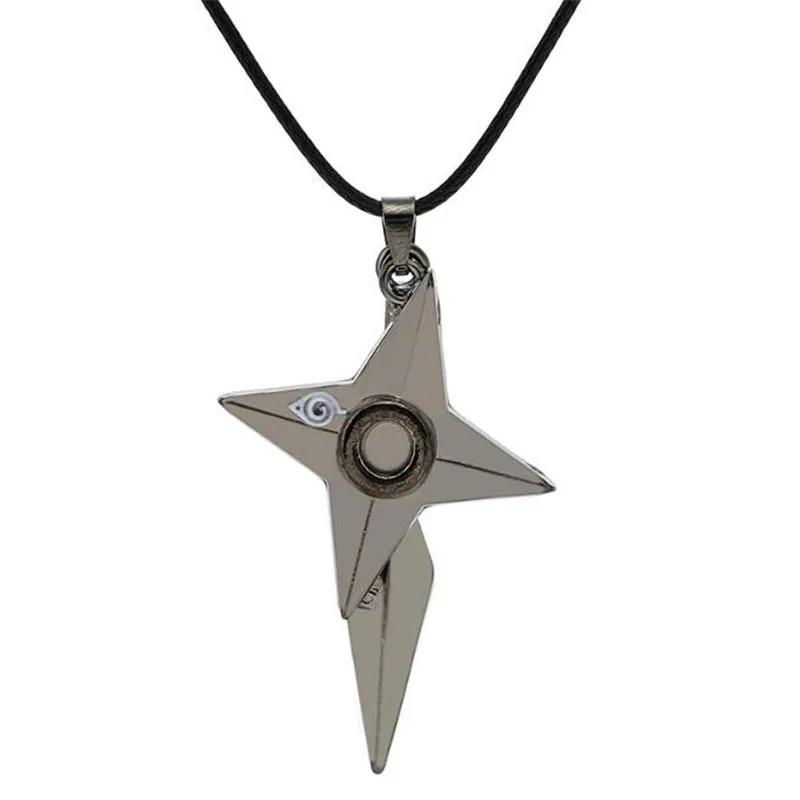 Аниме Наруто Узумаки Наруто косплэй Опора книги об оружии Kunai Shuriken дротики для бросания металлический брелок кулон цепочки и ожерелья A787 - Цвет: as picture show