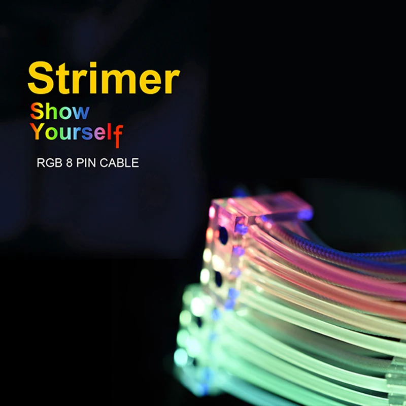Lian Li Strimer 24/Strimer 8 5 в RGB удлинительные кабели Радужное освещение для 24Pin к