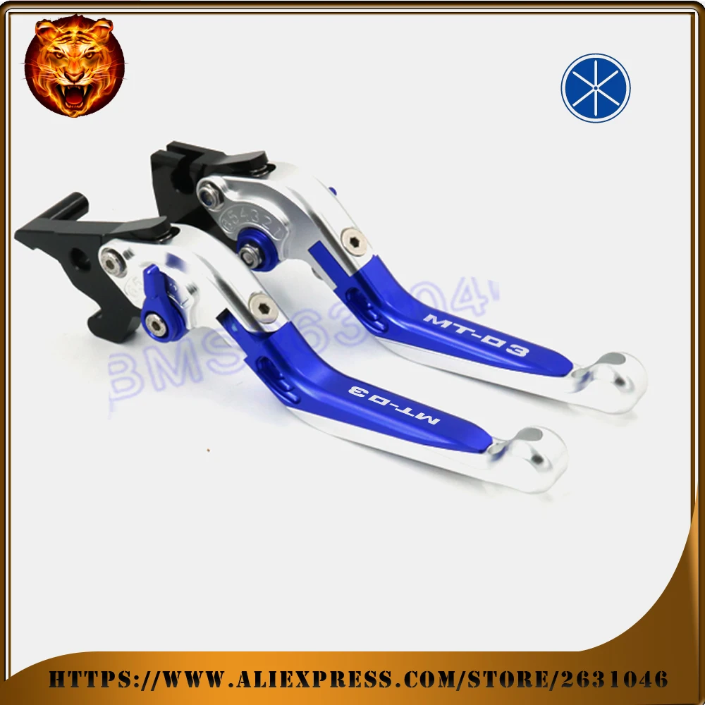 Регулируемый Складной Выдвижная тормозной рычаг сцепления для Yamaha MT03 MT 03 2015 2016