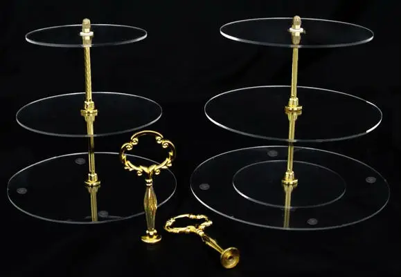 18 7 см 3-слойная большая акриловая круглая подставка для торта свадьбы Вечерние