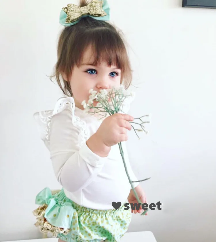 Детское Кружевное боди с длинным рукавом черного белого фиолетового цветов|girl